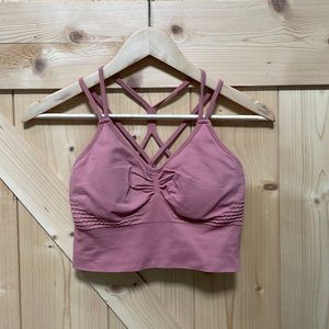 HALARA Peachy/Pink Full Support Strappy Sports Bra | XSmall